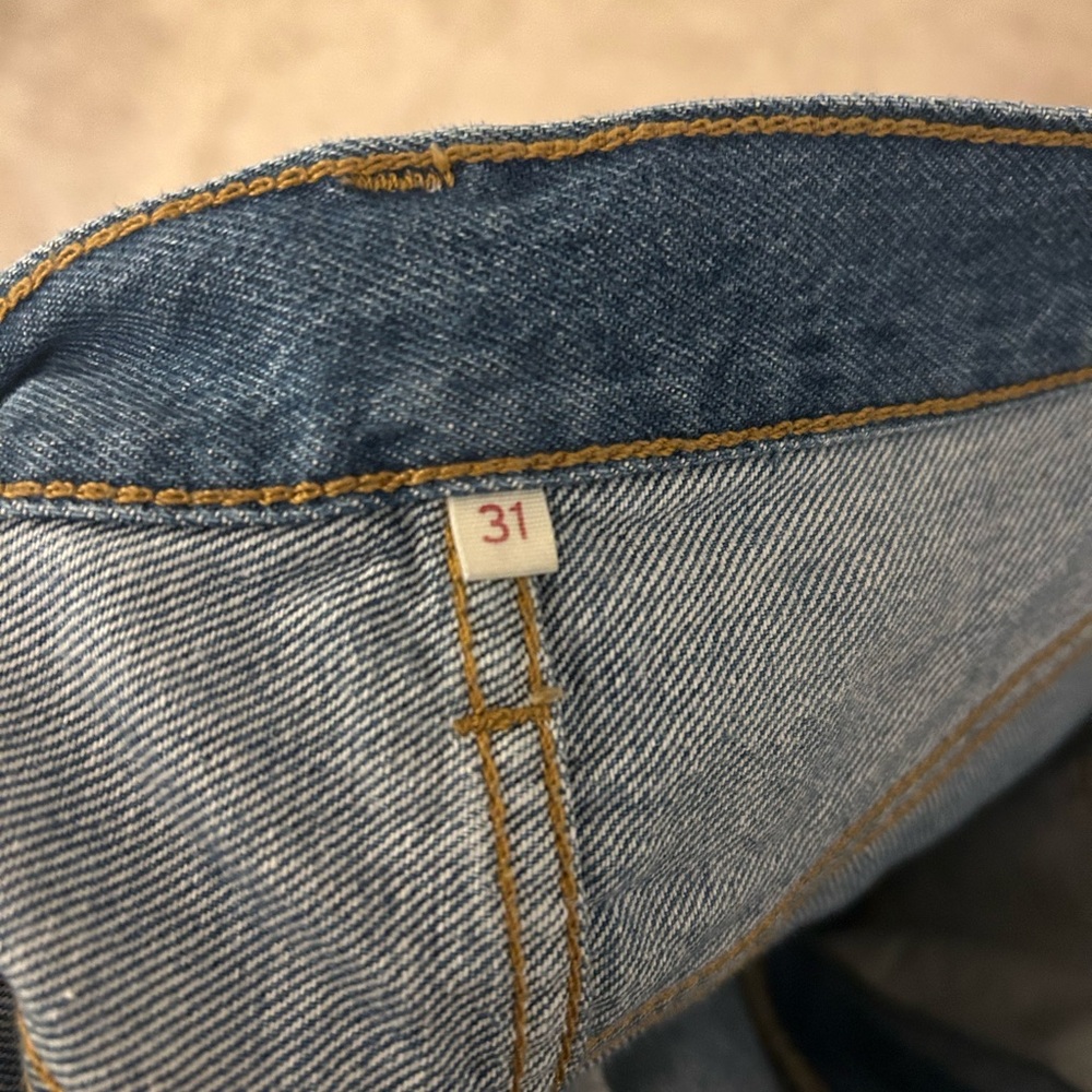 Levi's Blue Denim Pencil Skirt - Picture 7 of 9